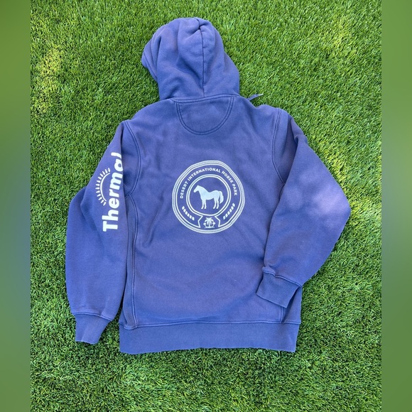 Desert International Horse Park Logo Hoodie in Navy size M - Picture 1 of 3